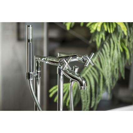Sapho - Bateria de banheira AXIA RETRO cromado brilhante