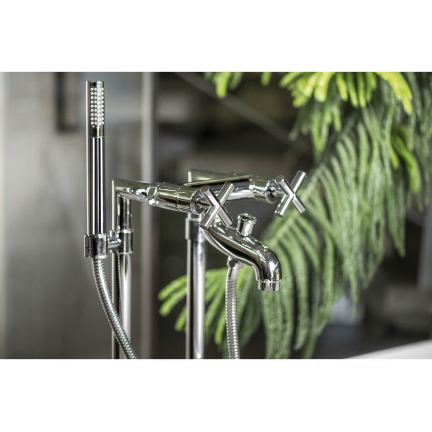 Sapho - Bateria de banheira AXIA RETRO cromado brilhante