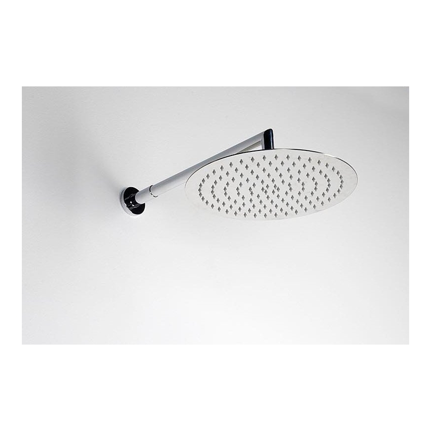 Sapho - Braço de chuveiro redondo 38 cm cromado brilhante