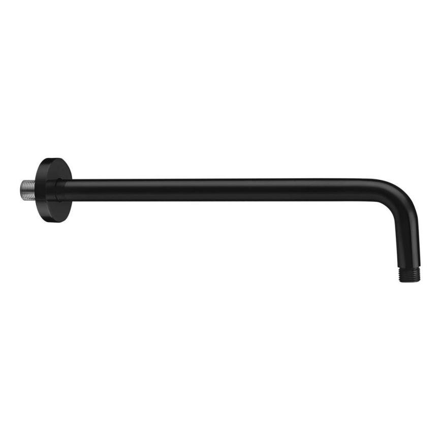 Sapho - Braço de chuveiro redondo 40 cm mate preto
