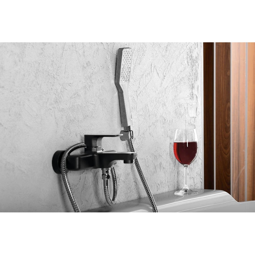 Sapho - Chuveiro de mão com sistema autolimpante, cromo brilhante