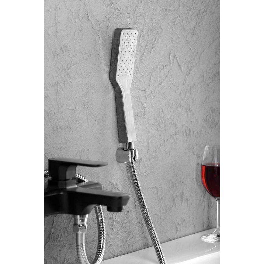 Sapho - Chuveiro de mão com sistema autolimpante, cromo brilhante