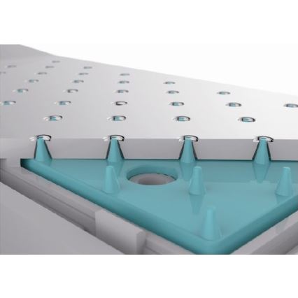 Sapho - Chuveiro de mão com sistema autolimpante, cromo brilhante