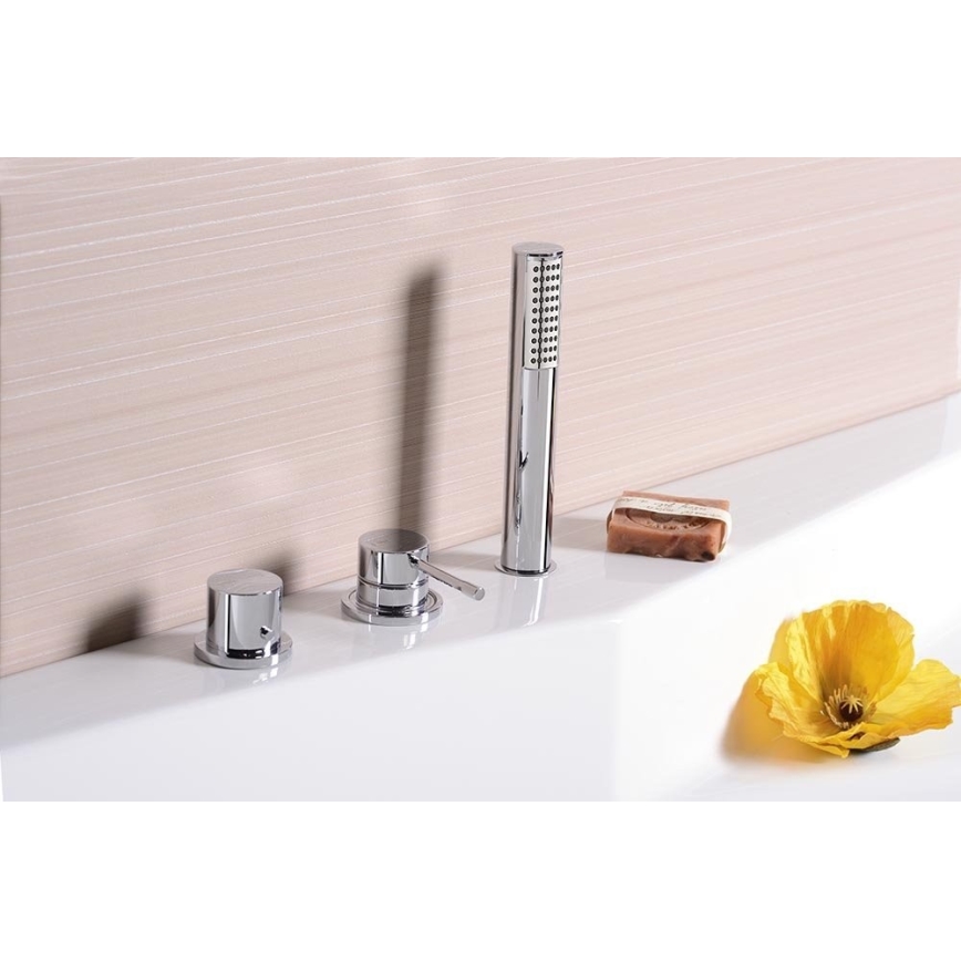 Sapho - Chuveiro de mão cromado brilhante