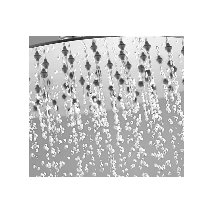 Sapho - Chuveiro de teto SLIM 25x25 cm polido aço inoxidável