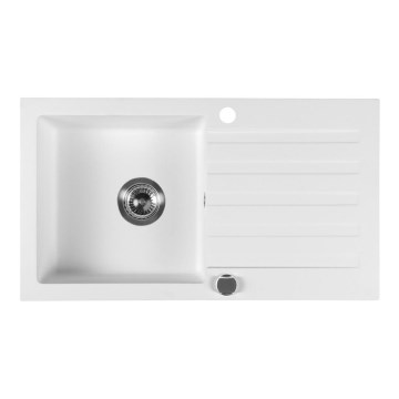 Sapho - Cuba de cozinha 78x44 cm granito/branco