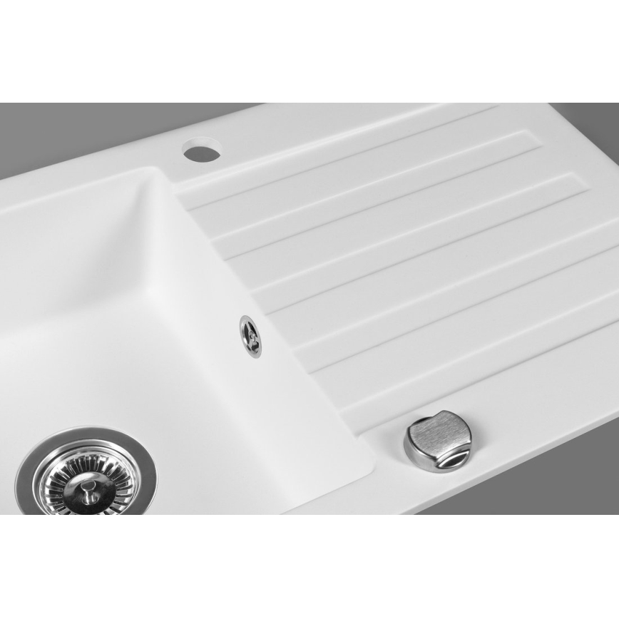 Sapho - Cuba de cozinha 78x44 cm granito/branco