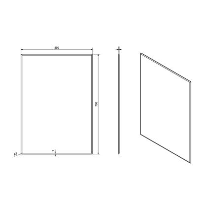 Sapho - Espelho ACCORD 50x70 cm transparente