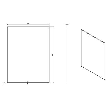 Sapho - Espelho ACCORD 70x90 cm