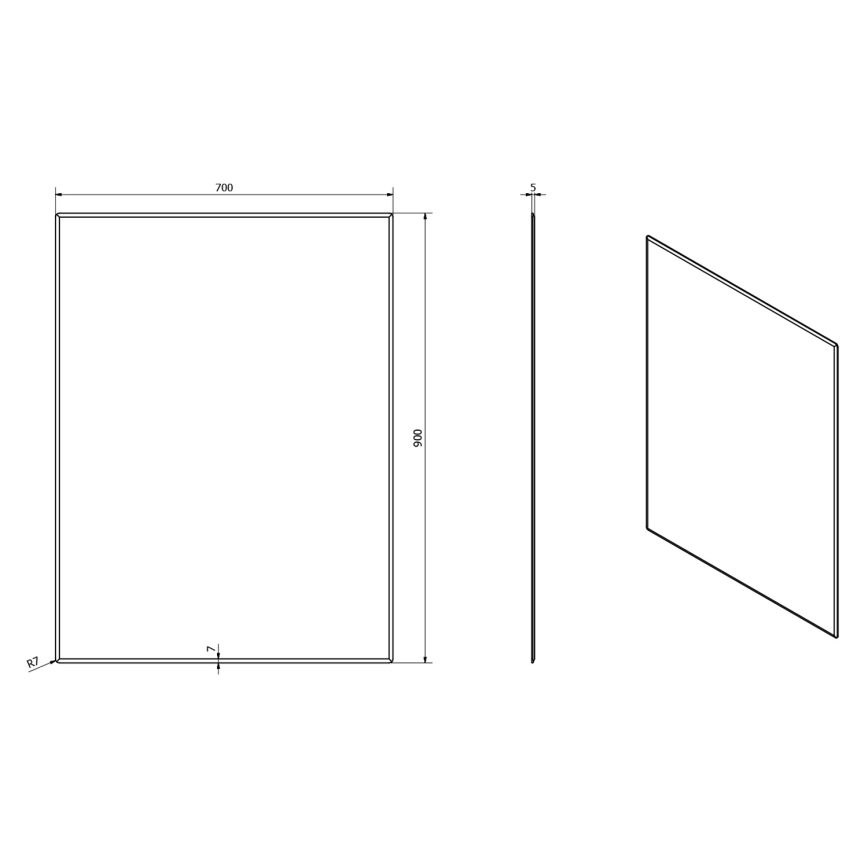 Sapho - Espelho ACCORD 70x90 cm