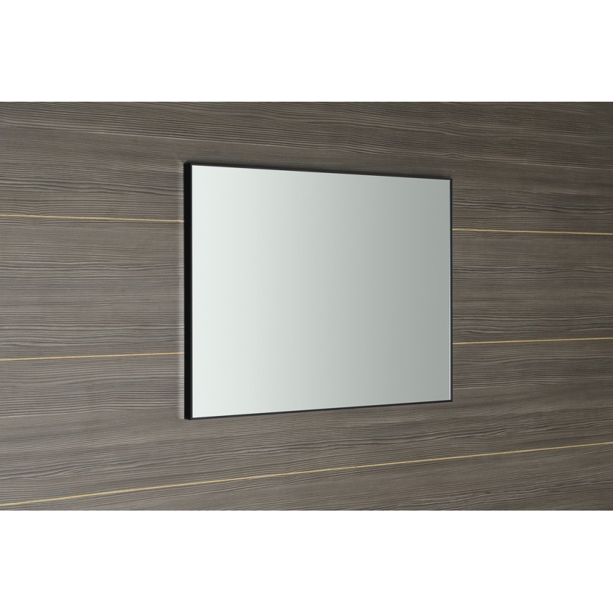 Sapho - Espelho com moldura AROWANA 60x80 cm preto fosco