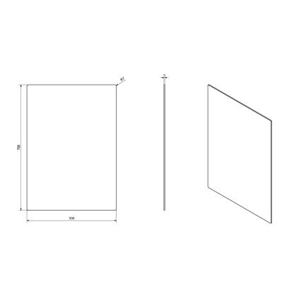 Sapho - Espelho PLAIN 50x70 cm