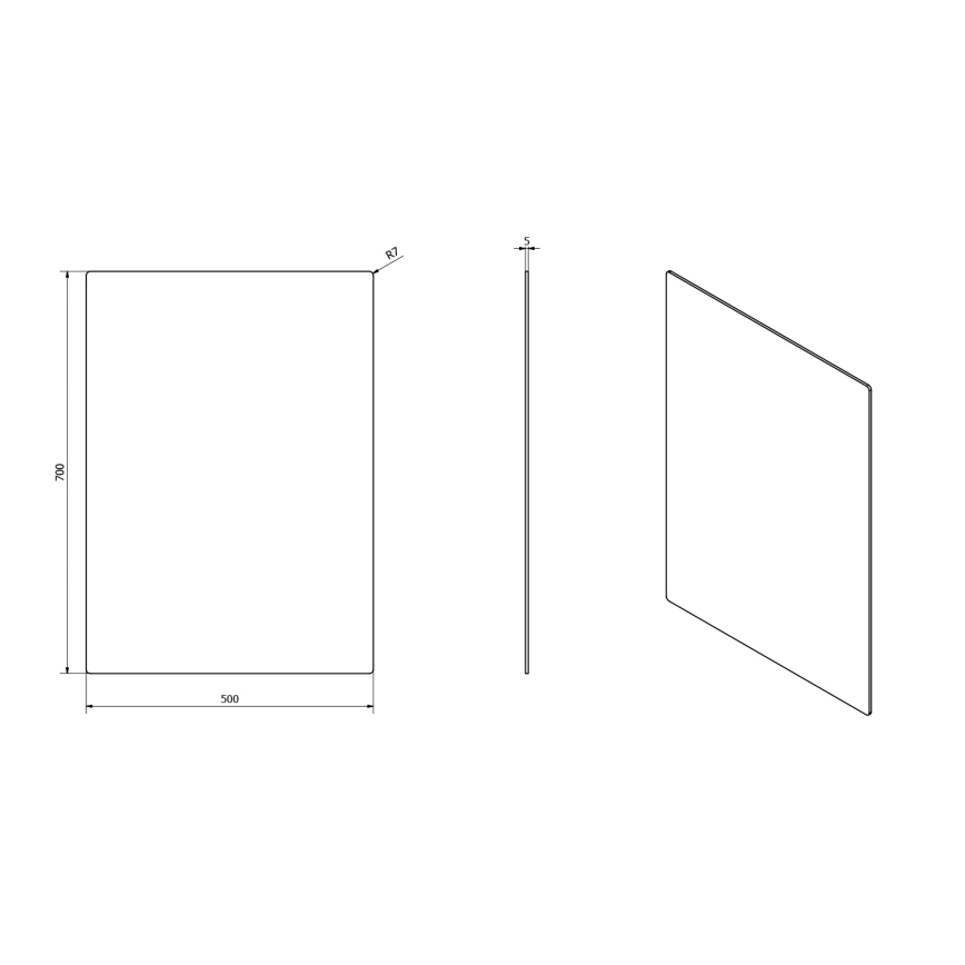 Sapho - Espelho PLAIN 50x70 cm
