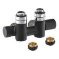 Sapho - Kit de válvulas para ligação central COMBI direito/preto fosco