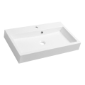 Sapho - Lavatório de apoio ORINOKO 70x42 cm mármore/branco