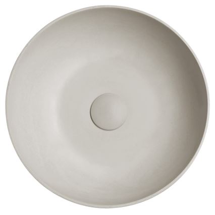 Sapho - Lavatório de bancada FORMIGO, Ø 39 cm, betão/areia