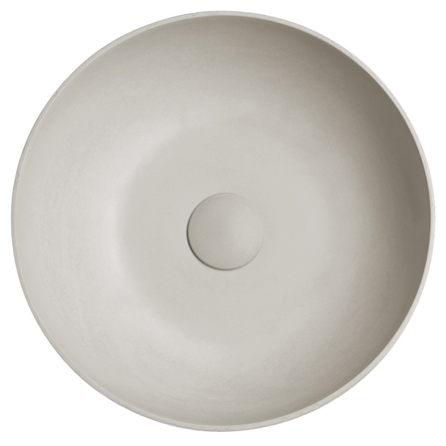 Sapho - Lavatório de bancada FORMIGO, Ø 39 cm, betão/areia