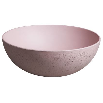 Sapho - Lavatório de bancada FORMIGO Ø 39 cm, betão/rosa
