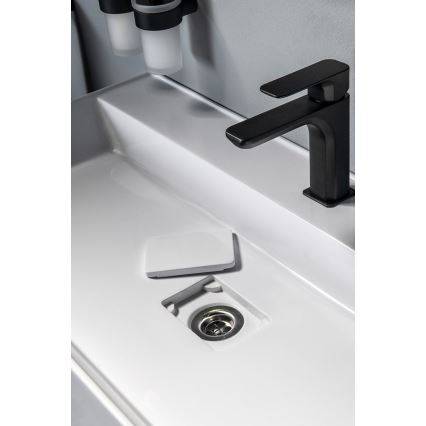 Sapho - Lavatório de bancada GODIVA 68x44 cm mármore/branco