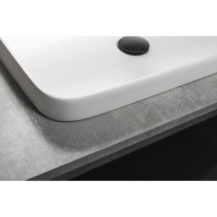 Sapho - Lavatório de encastrar 55x39 cm, cerâmica/branco