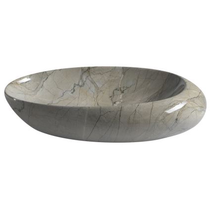 Sapho - Lavatório de sobrepor DALMA 68x44 cm cinzento