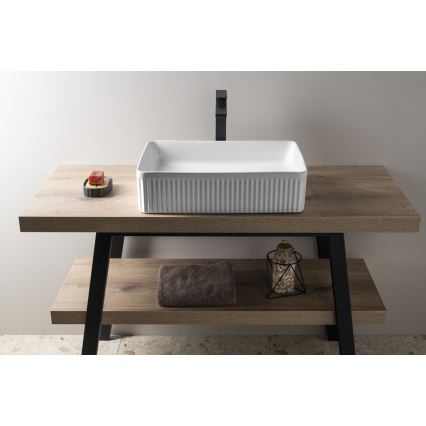 Sapho - Lavatório de sobrepor PICOBELLO 50x34 cm cerâmica/branco