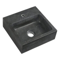 Sapho - Lavatório suspenso BLOK 30x30 cm antracite
