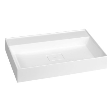 Sapho - Lavatório suspenso GODIVA 68x44 cm mármore/branco