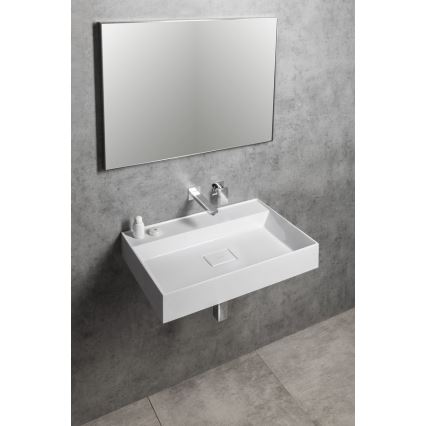 Sapho - Lavatório suspenso GODIVA 68x44 cm mármore/branco