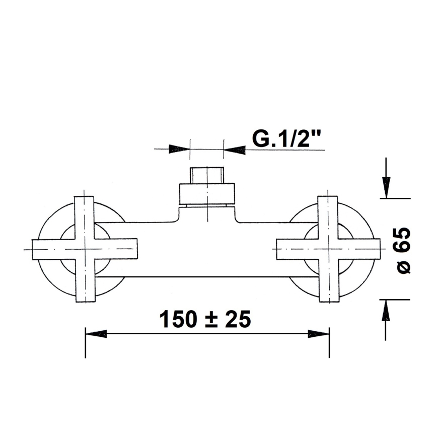 Sapho - Misturador de duche AXIA RETRO cromo brilhante