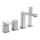 Sapho - Misturador para banheira de 4 furos TURSI, cromo brilhante