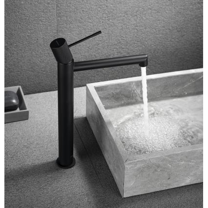 Sapho - Misturador para lavatório SOLARIS 32 cm preto mate