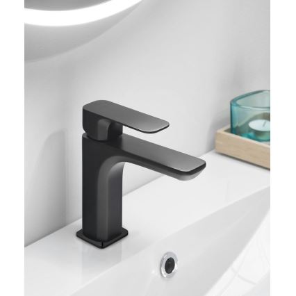 Sapho - Misturador para lavatório SPY 16,7 cm preto
