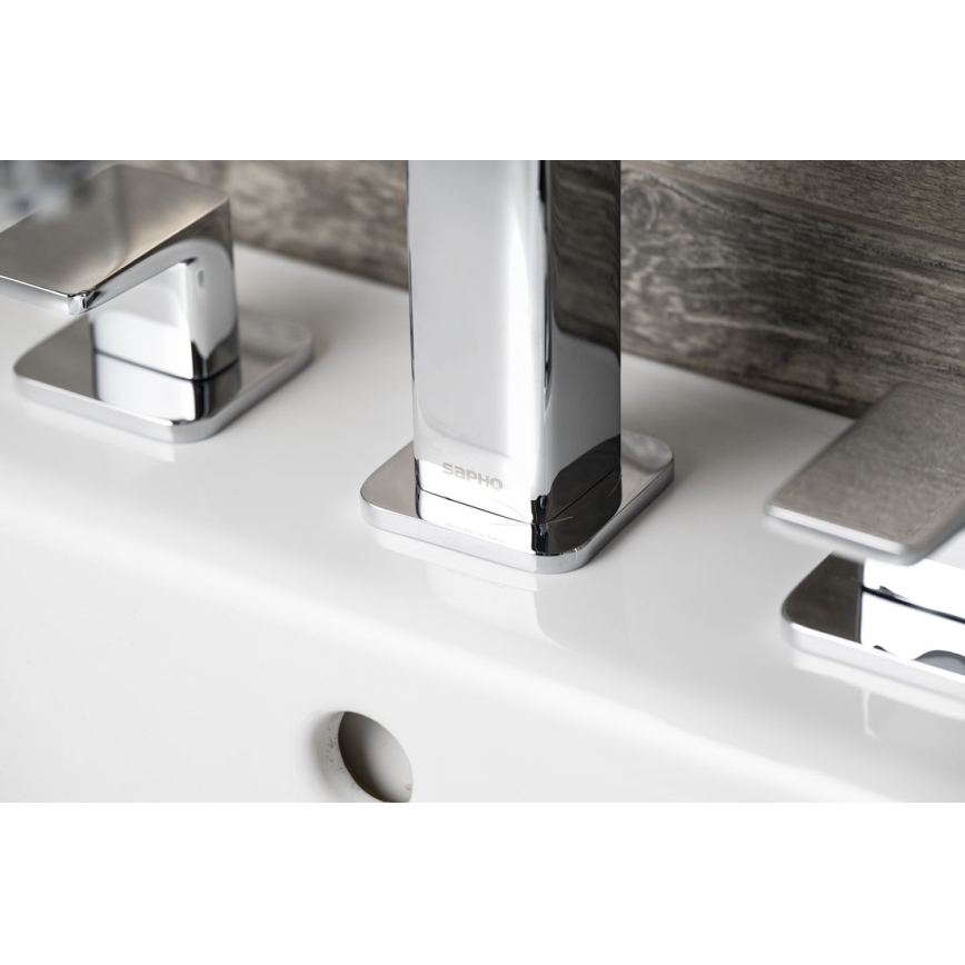 Sapho - Misturadora para lavatório de 3 orifícios TURSI, cromado brilhante