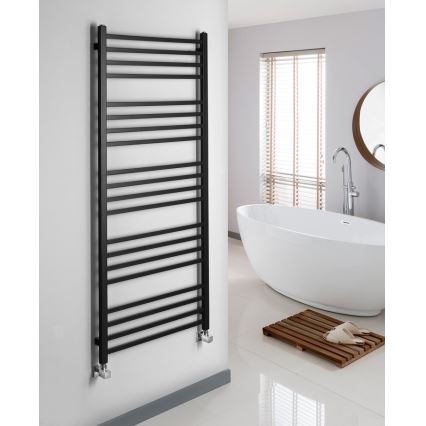 Sapho - Radiador de casa de banho METRO 151x60 cm preto mate