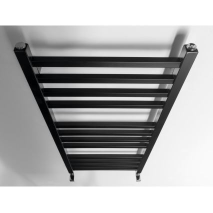 Sapho - Radiador de casa de banho METRO 89x45 cm preto mate