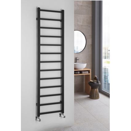 Sapho - Radiador de casa de banho METRO DOS 150x40 cm preto mate