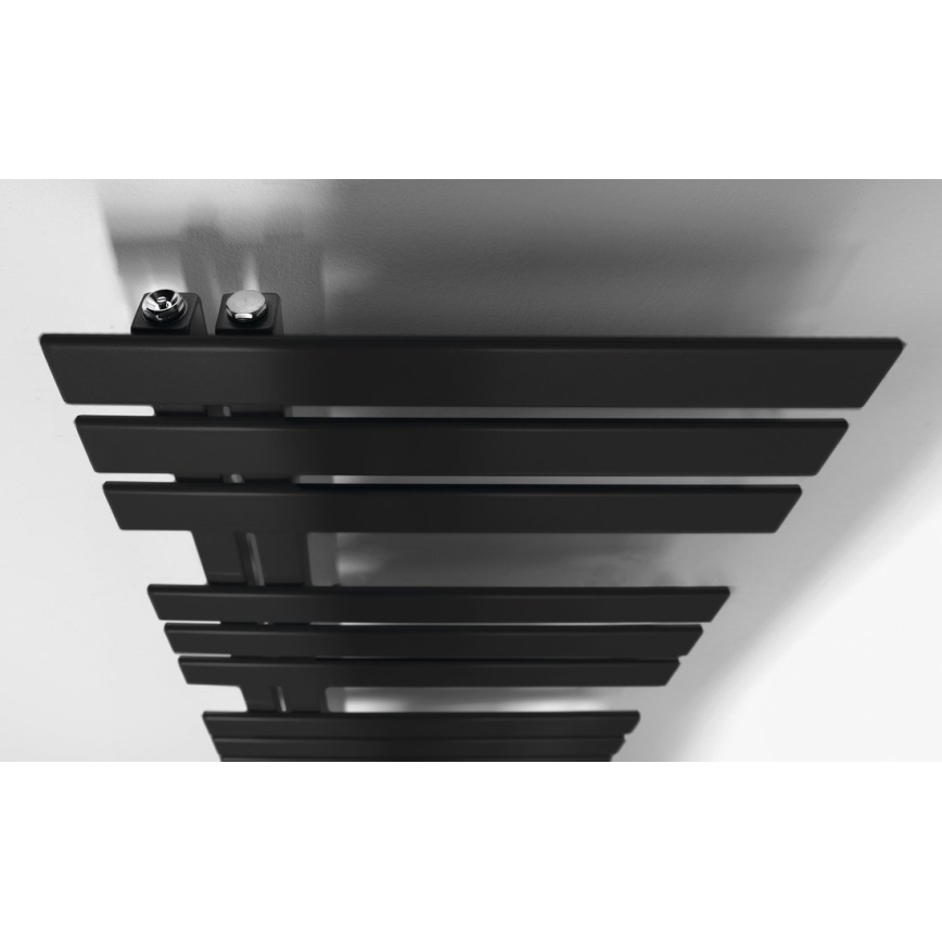 Sapho - Radiador de casa de banho SILVANA 124x50 cm preto mate