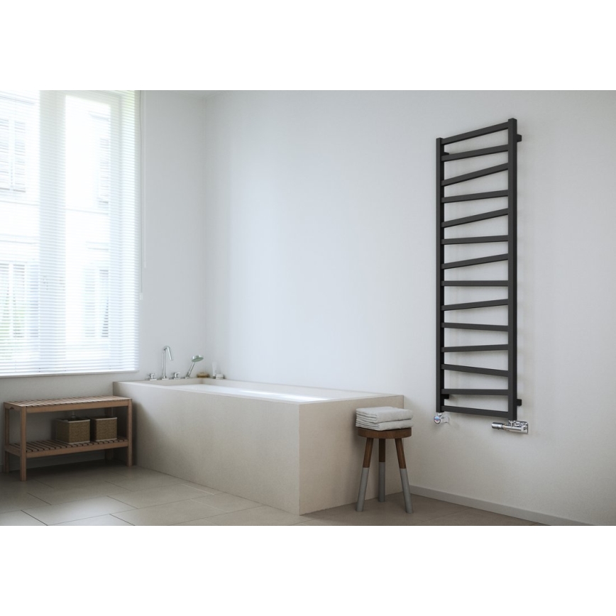 Sapho - Radiador de casa de banho ZIG 406W/230V 50x110 cm antracite