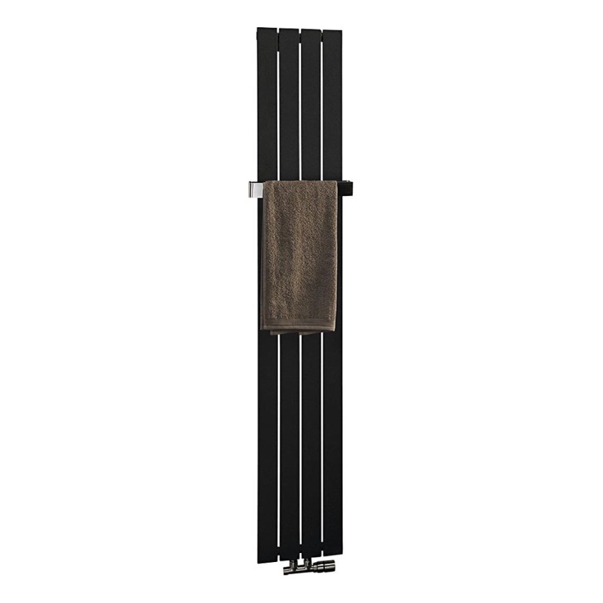 Sapho - Radiador para casa de banho COLONNA 614 W, 230 V, 29 x 180 cm, preto