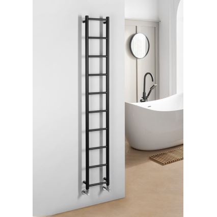 Sapho - Radiador para casa de banho DINA 168x25 cm preto mate