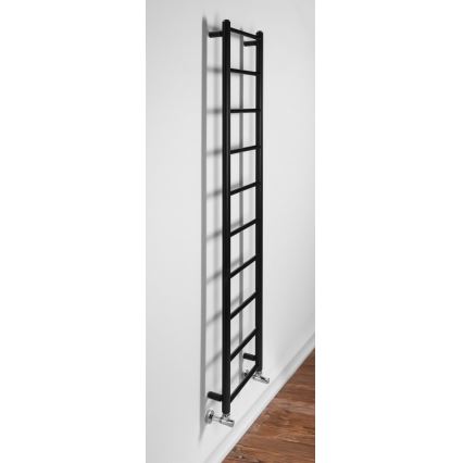 Sapho - Radiador para casa de banho DINA 168x35 cm preto fosco