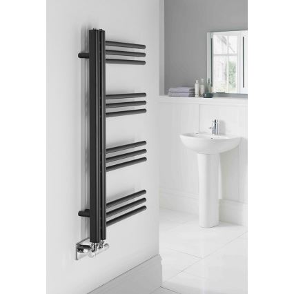 Sapho - Radiador para casa de banho DORLION 300W/230V 50x90 cm preto mate