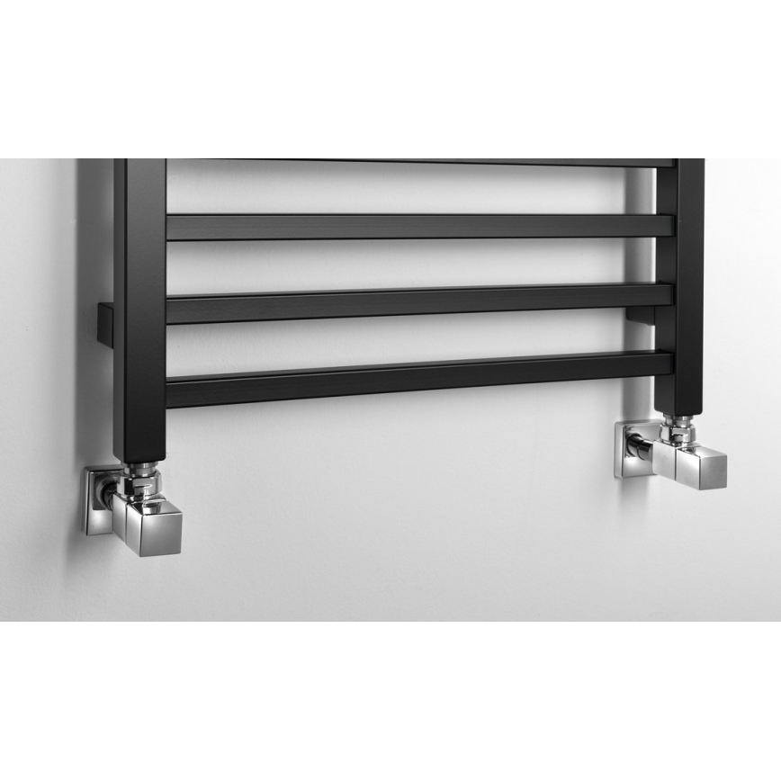 Sapho - Radiador para casa de banho METRO 120x50 cm, preto mate