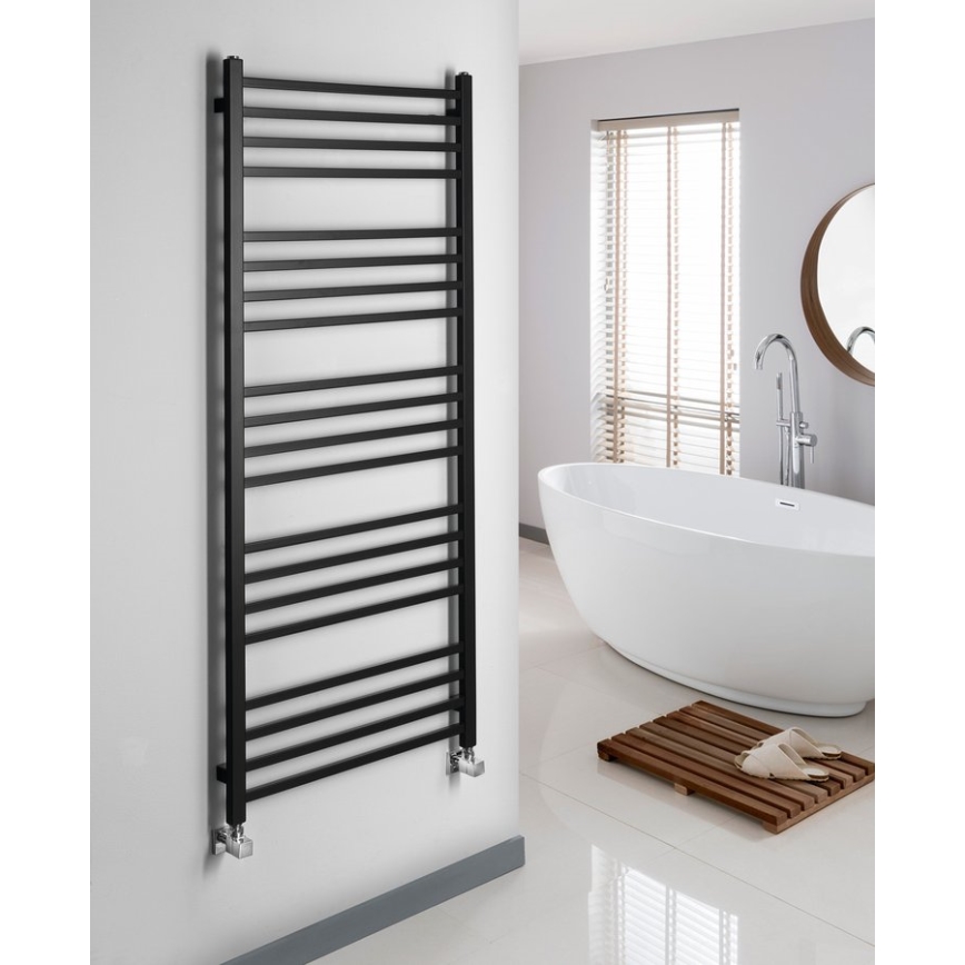 Sapho - Radiador para casa de banho METRO 557W 60x151 cm preto mate