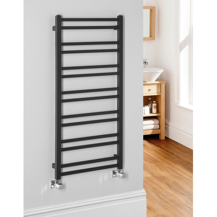 Sapho - Radiador para casa de banho METRO DOS  110x50 cm preto fosco
