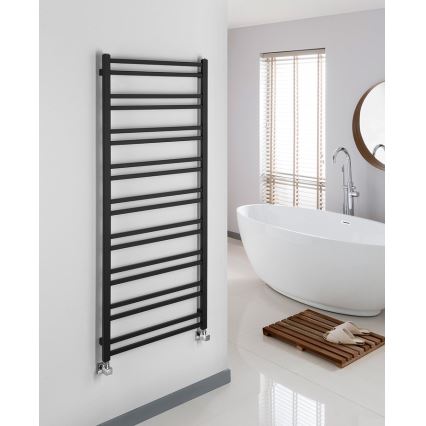 Sapho - Radiador para casa de banho METRO DOS 143 x 55 cm preto mate