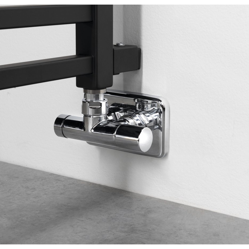 Sapho - Radiador para casa de banho METRO SPACE 525W/230V 55x143 cm preto mate