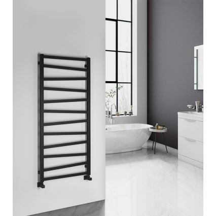 Sapho - Radiador ZIG para casa de banho 133x60 cm preto