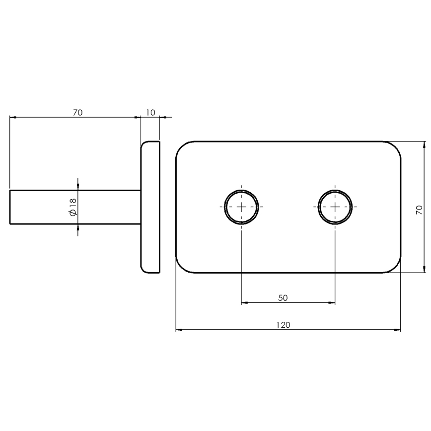 Sapho - Roseta de cobertura para conjunto de ligação, acabamento cromado brilhante